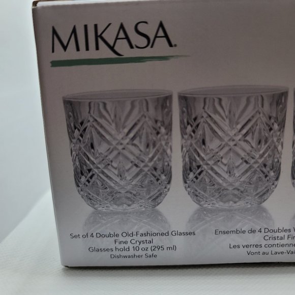 Mikasa Dining Mikasa Claremont Double Oldfashioned Glasses Set